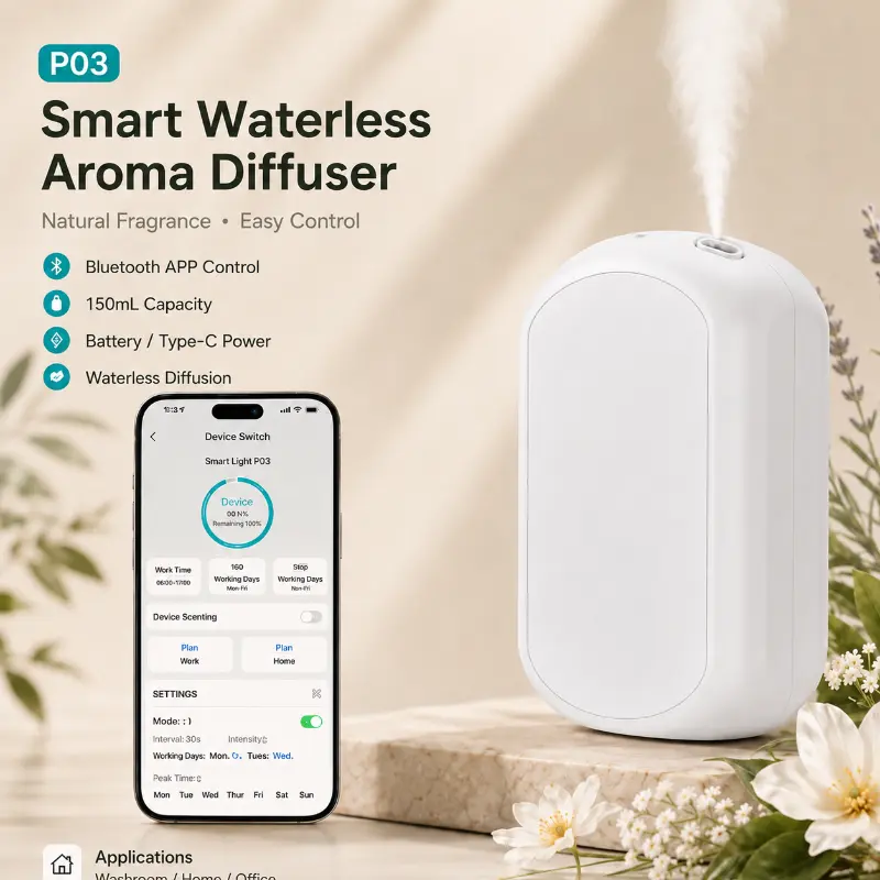 Dispenser automatico di aromi per WC