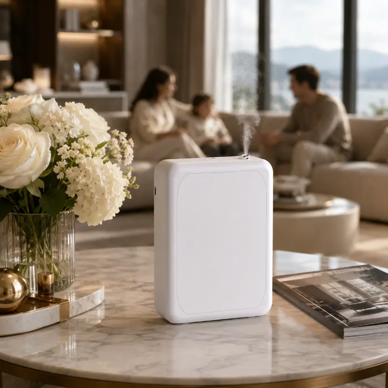 Diffusore aromatico con elevatore a batteria